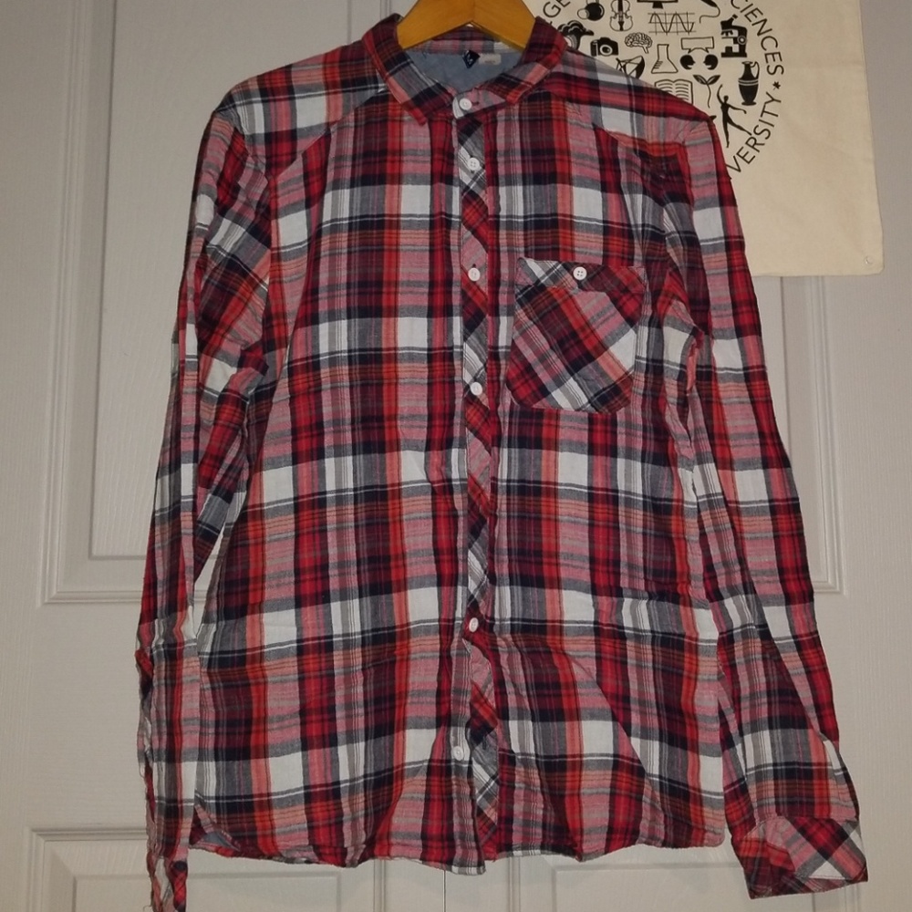 Plaid Button-down